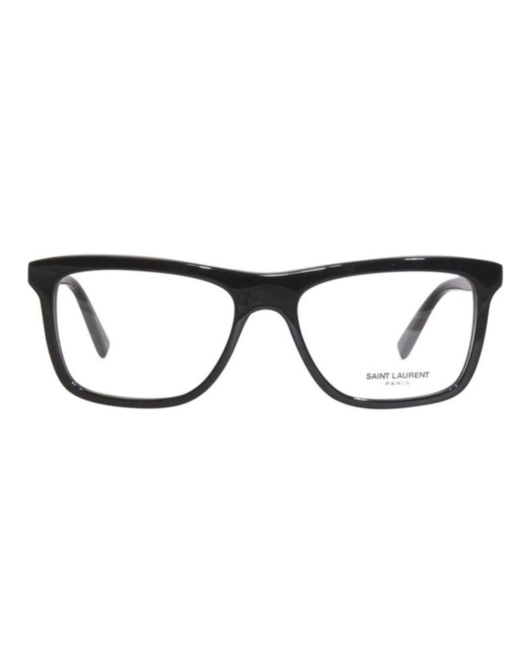Saint Laurent Black Frame And Lens Eyeglasses for men