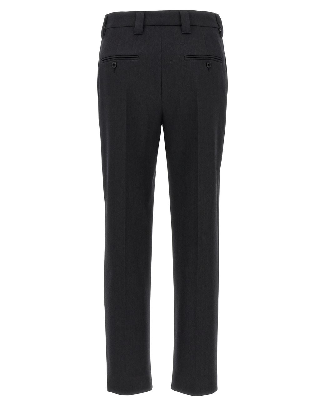 Prada Black Prada Virgin Wool Trousers