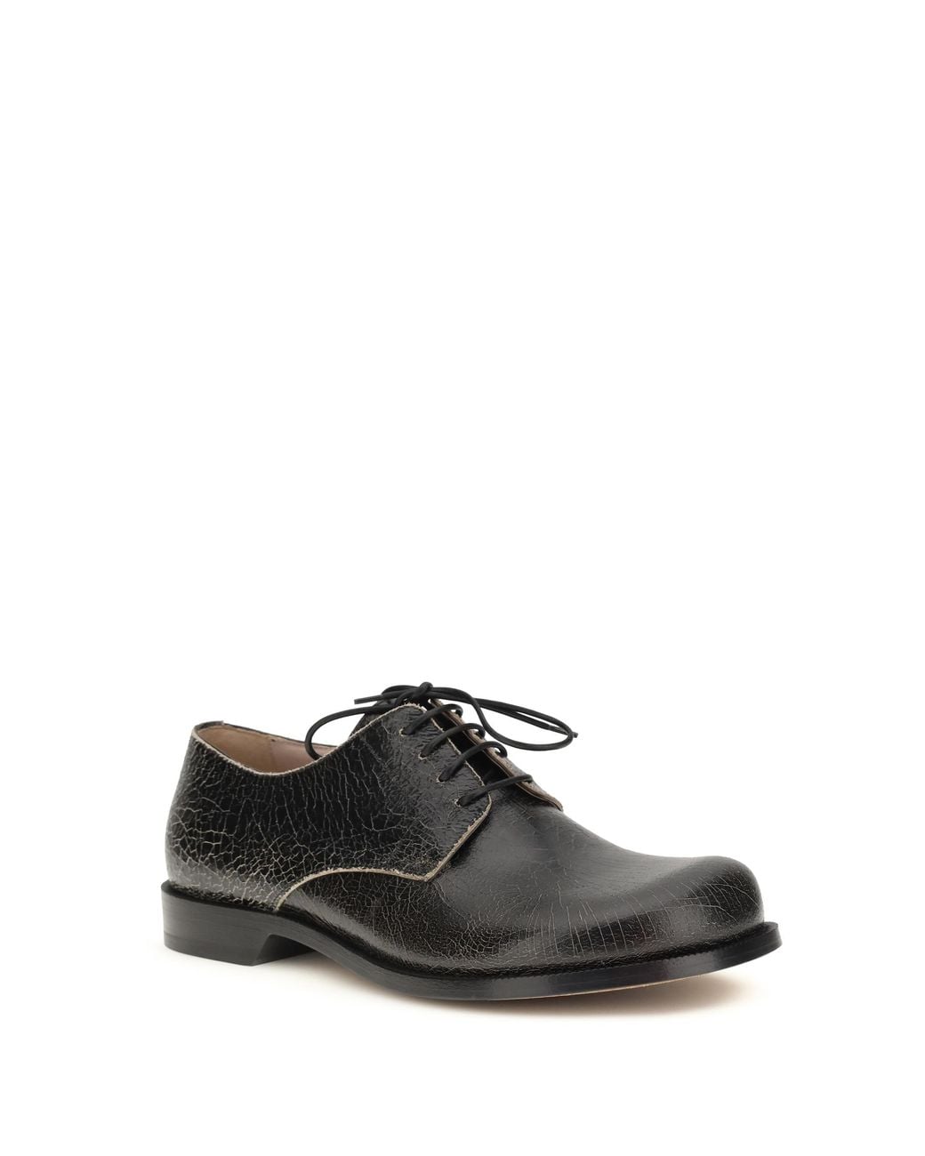Loewe White Derby Lace-Ups Campo-Cream Calf Leather Lace-Up Shoes for men
