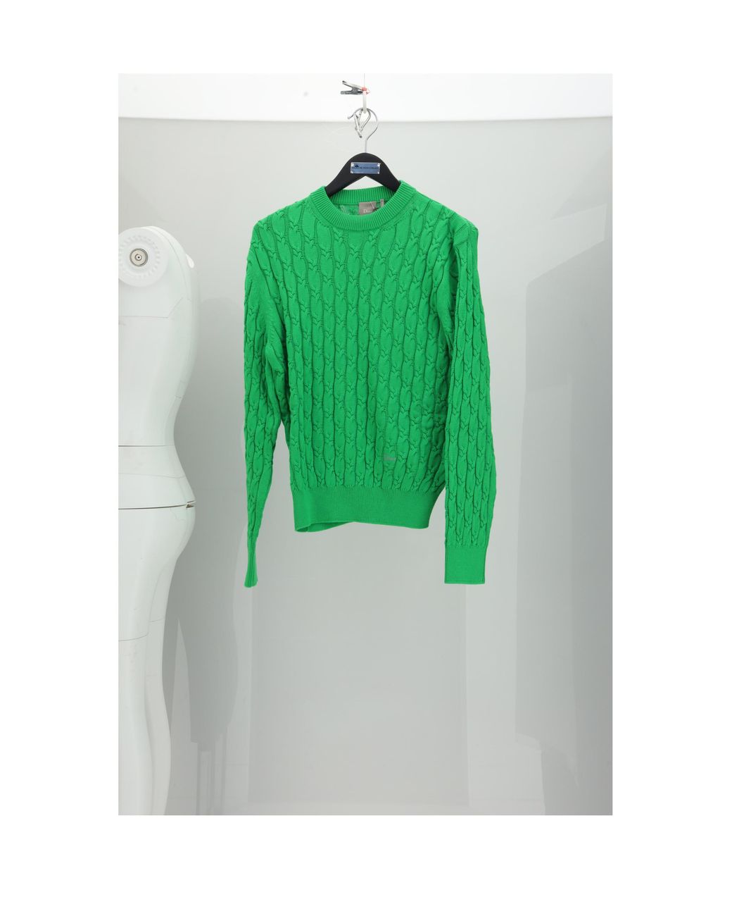 Dior Green Knit Sweater Cotton for men