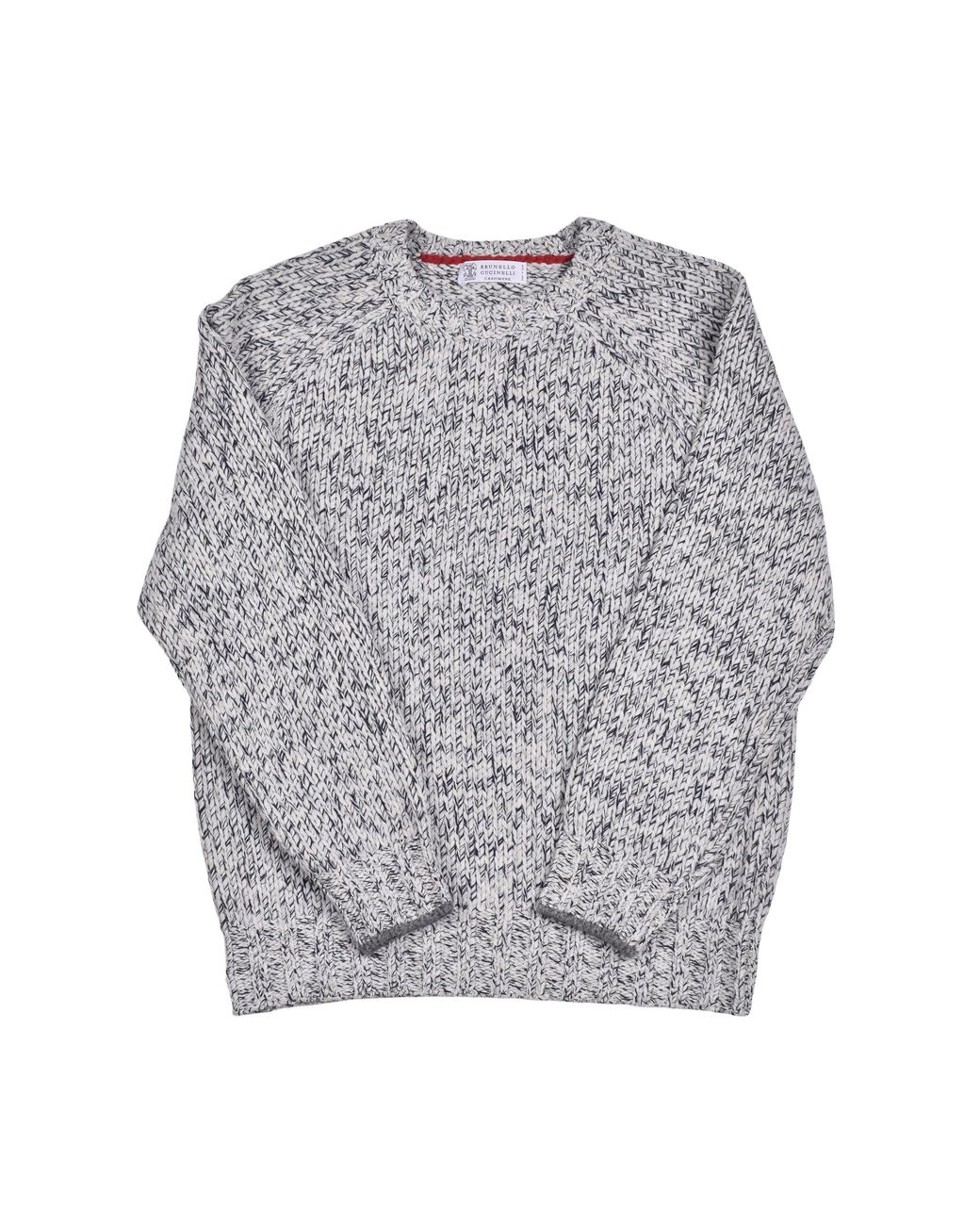 Brunello Cucinelli Gray Wool Silk Sweater Clothing for men