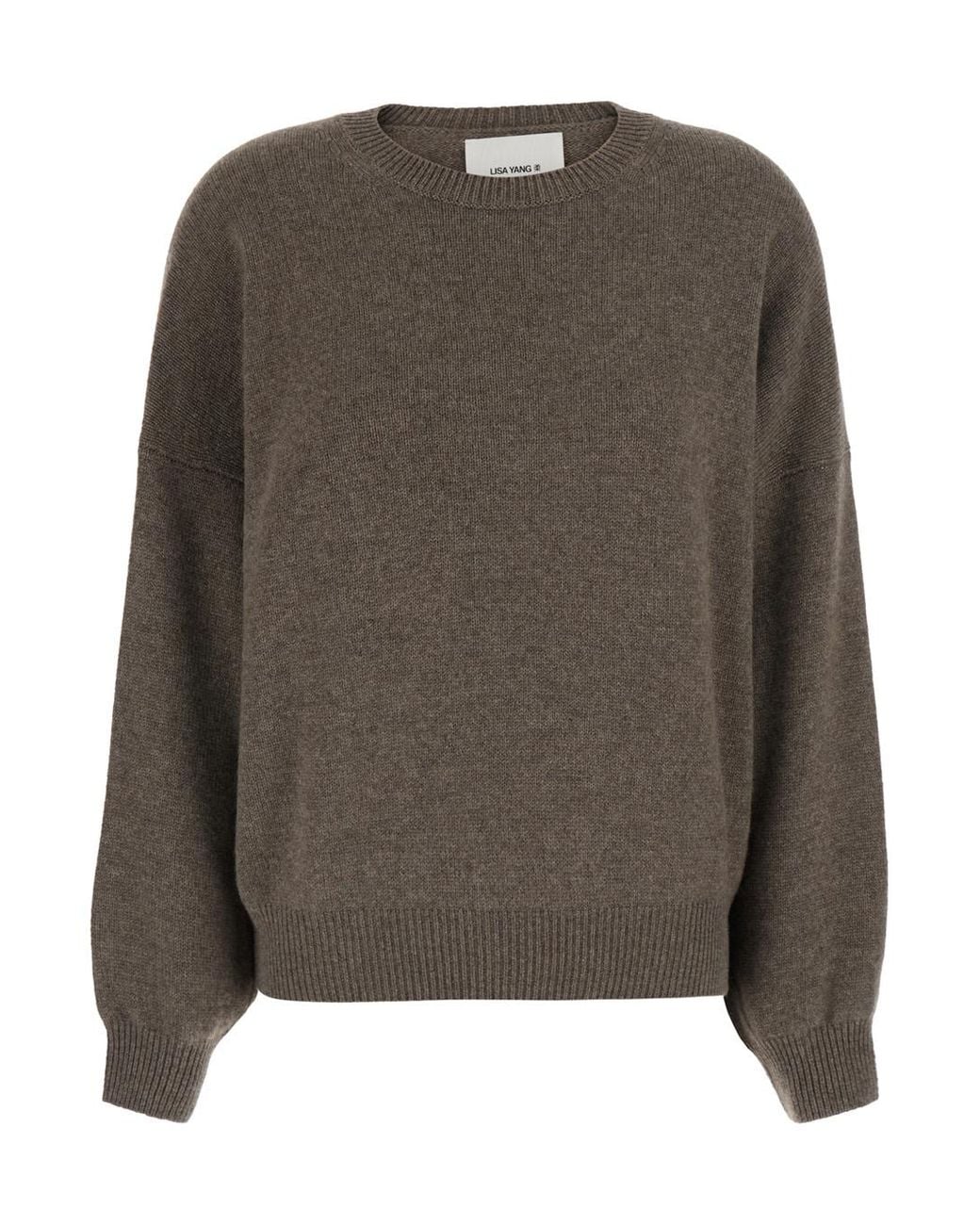 Lisa Yang Brown Sweater Veira Cashmere Knitted Tops