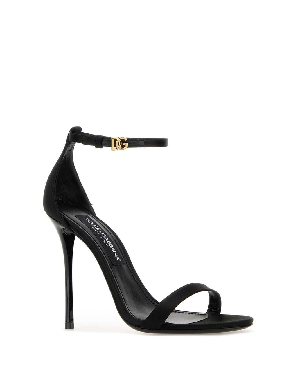 Dolce & Gabbana Black Dolce & Gabbana Satin Sandals