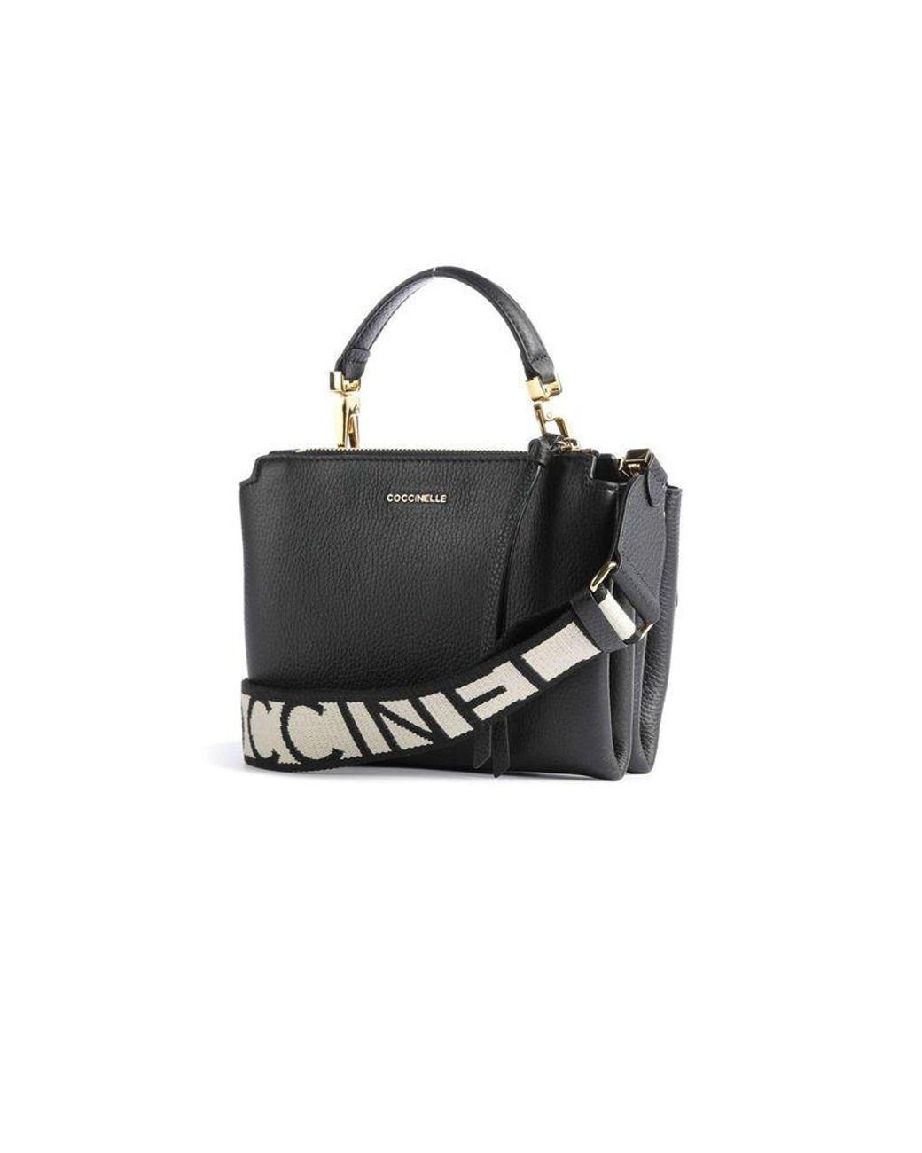 Coccinelle Black Crossbody Bag Cowhide