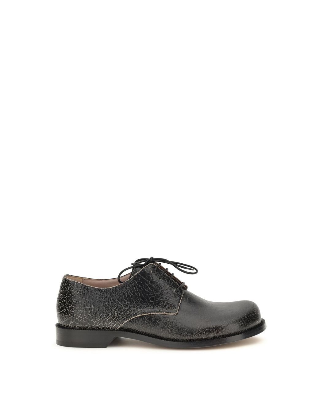 Loewe White Derby Lace-Ups Campo-Cream Calf Leather Lace-Up Shoes for men