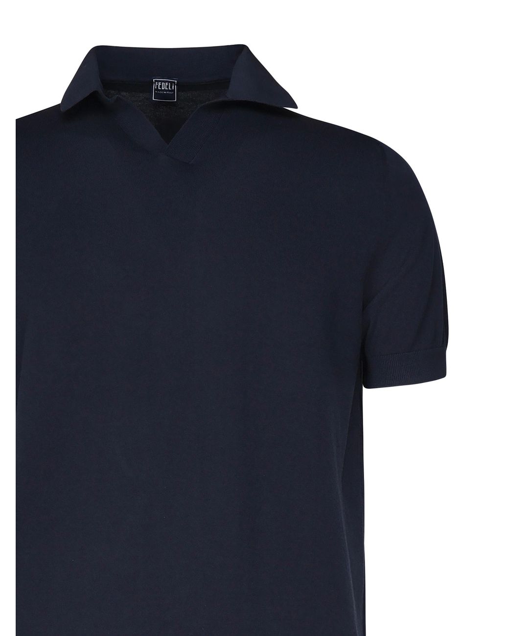 Fedeli Organic Cotton Polo Shirt in Blue for Men | Lyst UK
