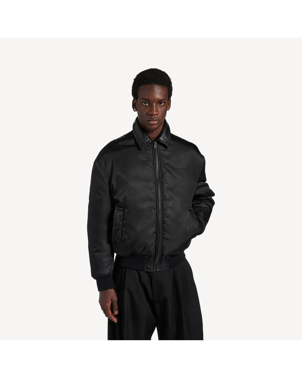 Balenciaga Black Cocoon Bomber Jackets for men
