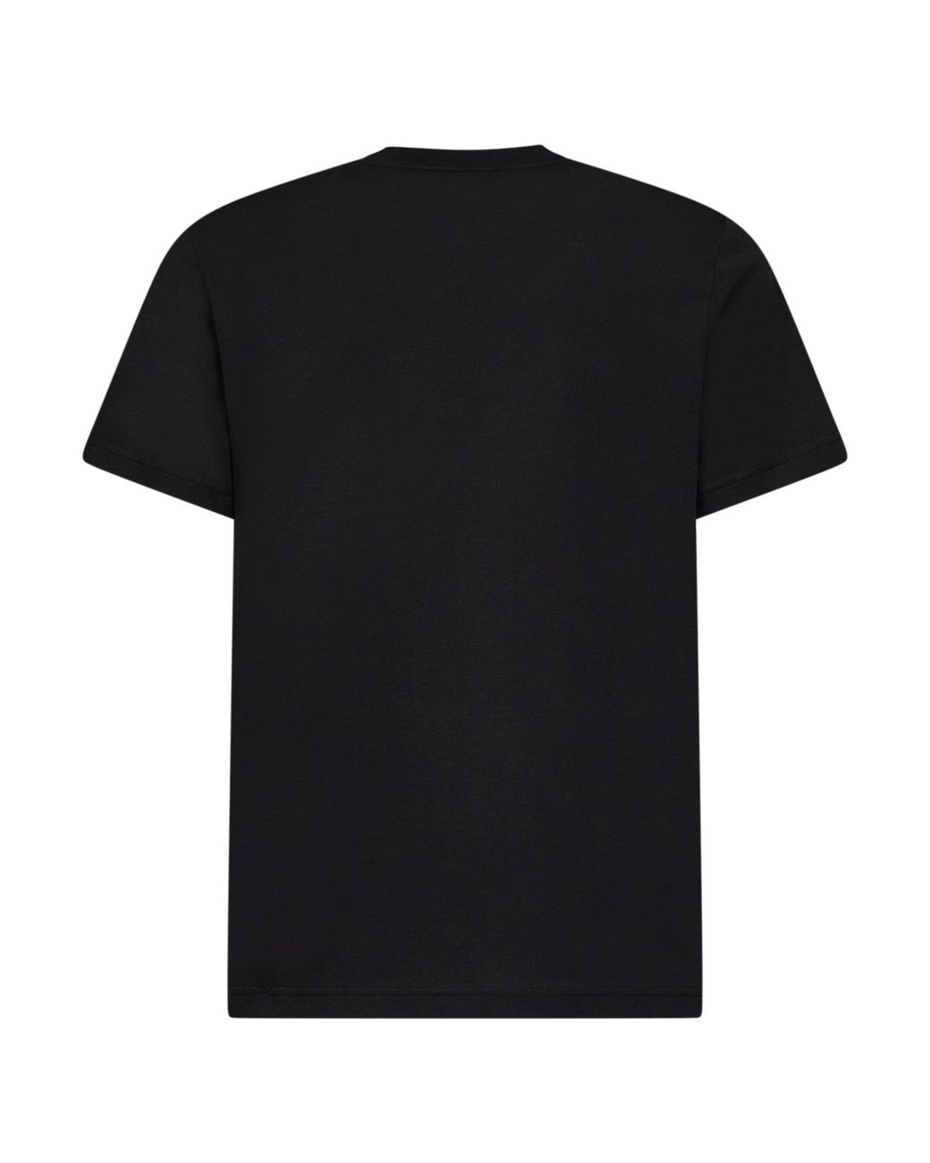 Moncler Black Cotton Jersey Logo T-Shirt for men