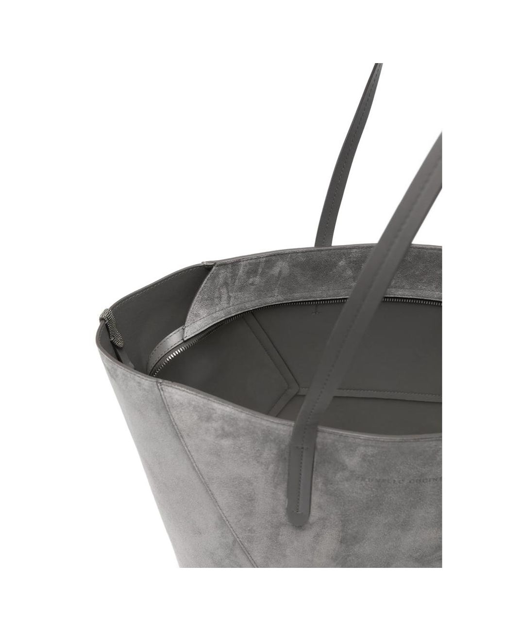 Brunello Cucinelli Gray Tote Bags