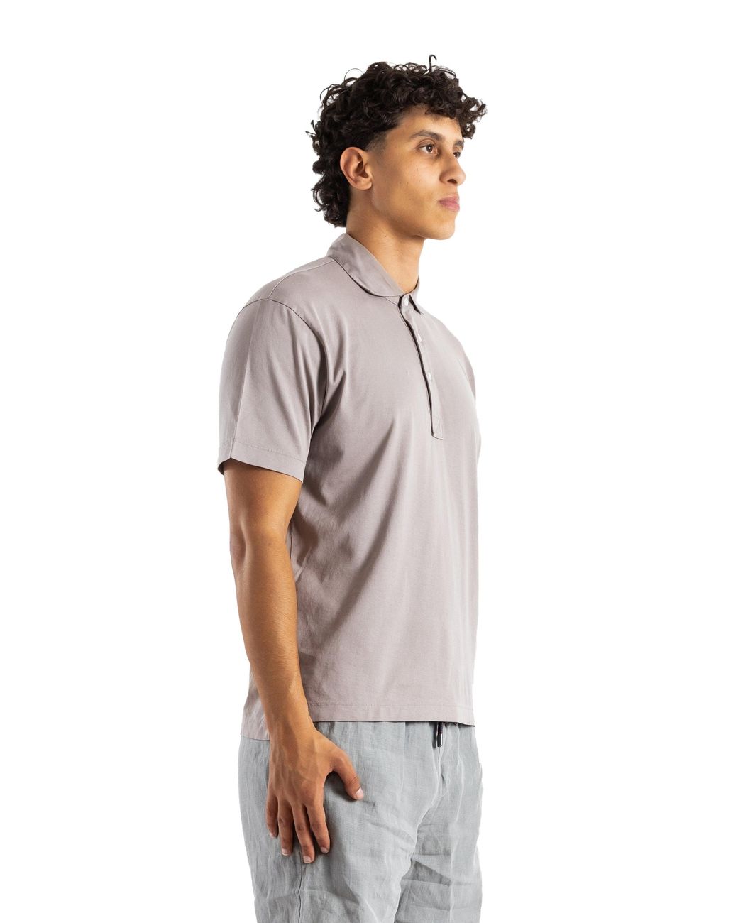 Handvaerk Gray Handvaerk Pima Cotton Polo Shirt for men