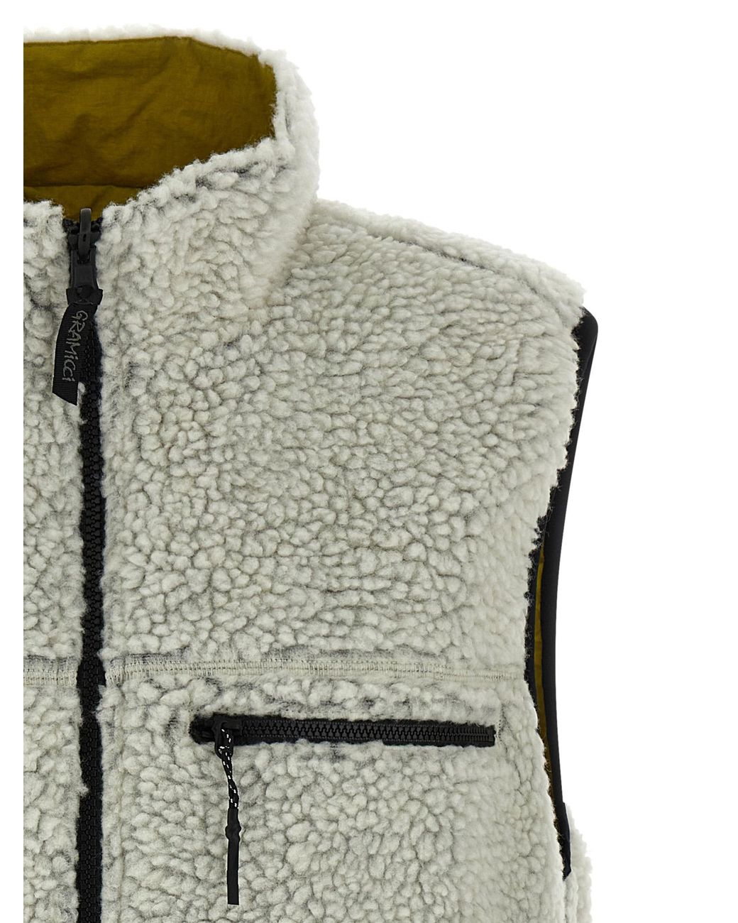Gramicci Gray Reversible Sherpa Gilet for men