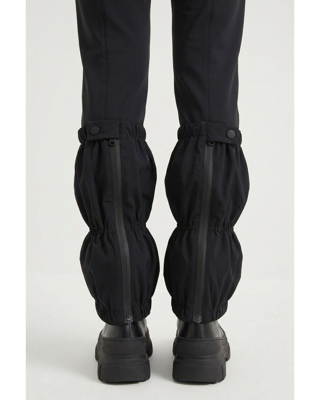 Brunello Cucinelli Black Gathered Hem Trousers