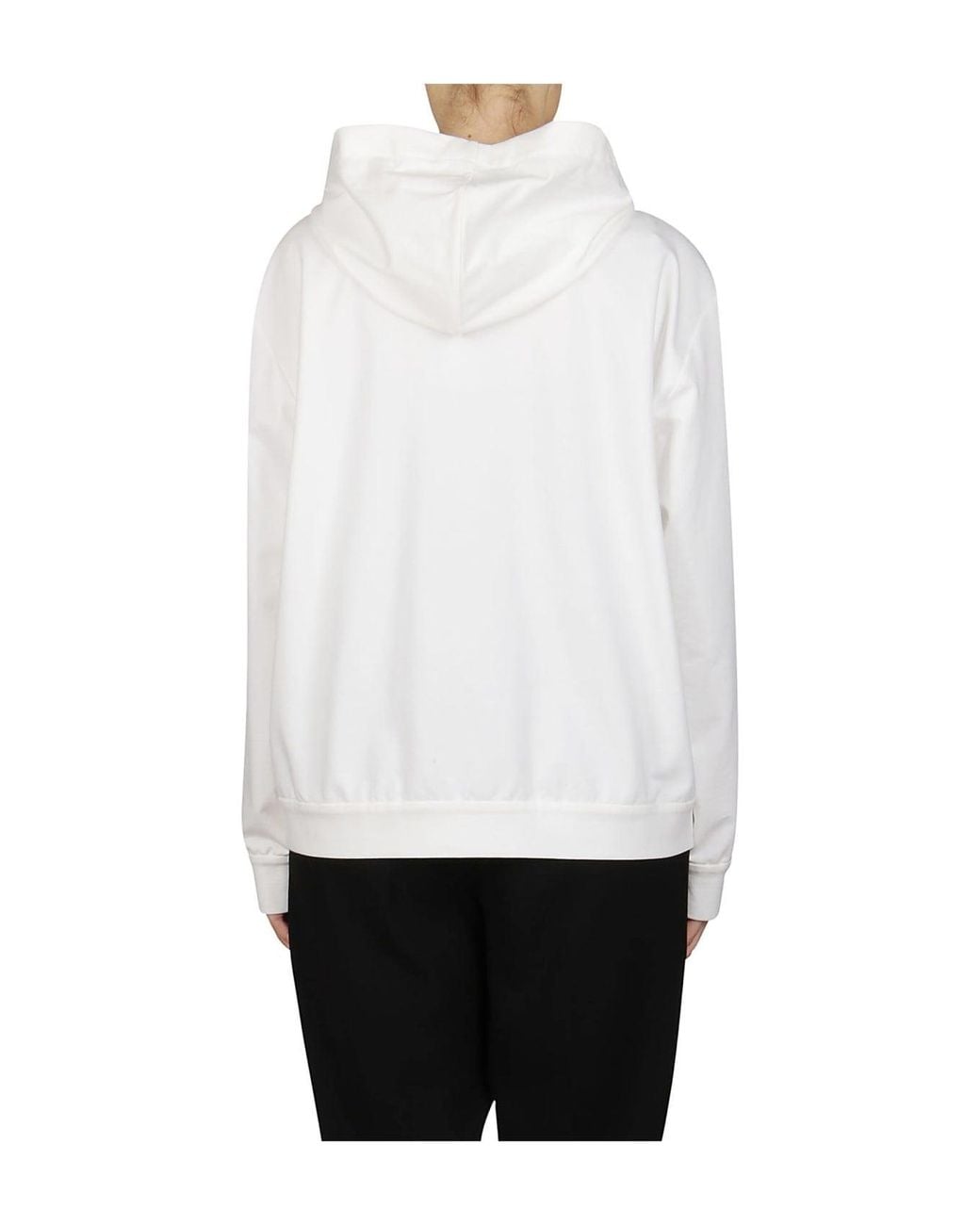 Brunello Cucinelli White Natural Cotton Zip Hoodie