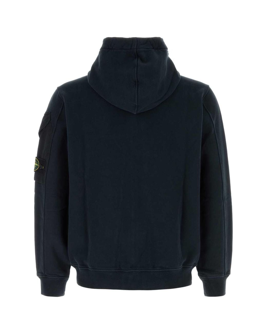 Stone Island Blue Stone Island Cotton Gabardine Hooded Jacket for men