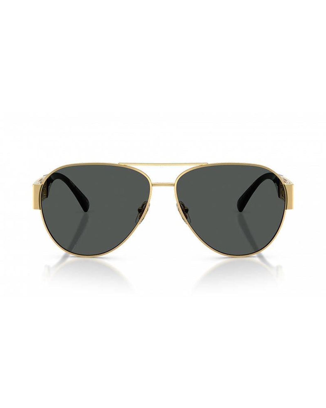 Versace Gray Sunglasses Aviator Full Rim, Frame And Dark Lens Ve2289100287 for men
