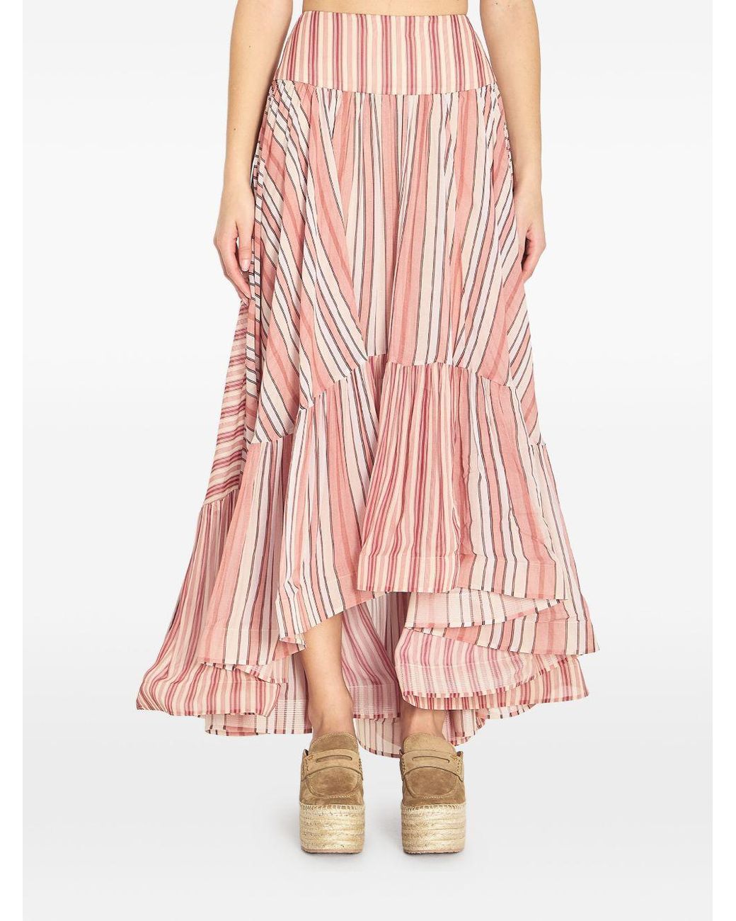 Zimmermann Pink Rebellion Midi Skirt