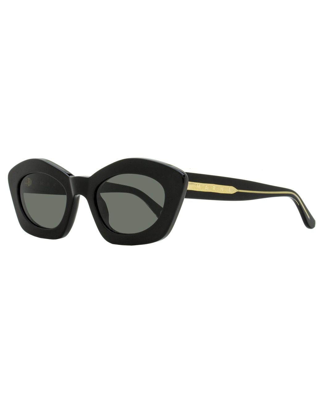Marni Black Cat Eye Sunglasses Kea Island Ews 53Mm Plastic (Acetate)