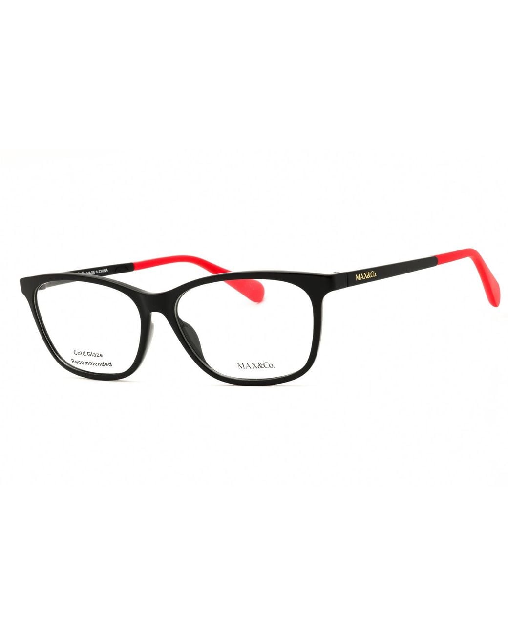 MAX&Co. Black Max & Co Mo5054 Rectangular Injected Propionate Eyeglasses