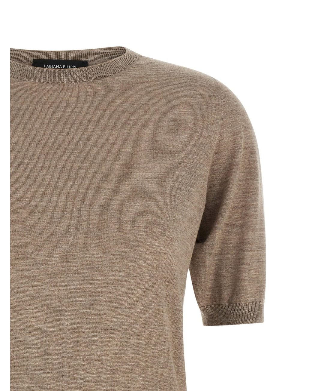 Fabiana Filippi Natural Cashmere And Silk Sweater