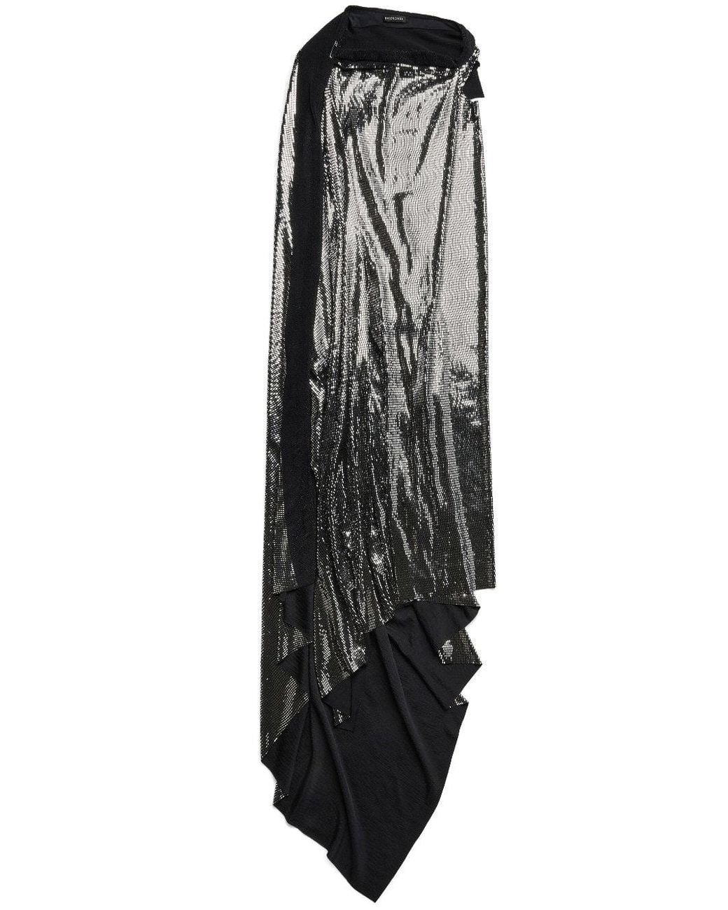 Balenciaga Black Metallic-Effect Dress