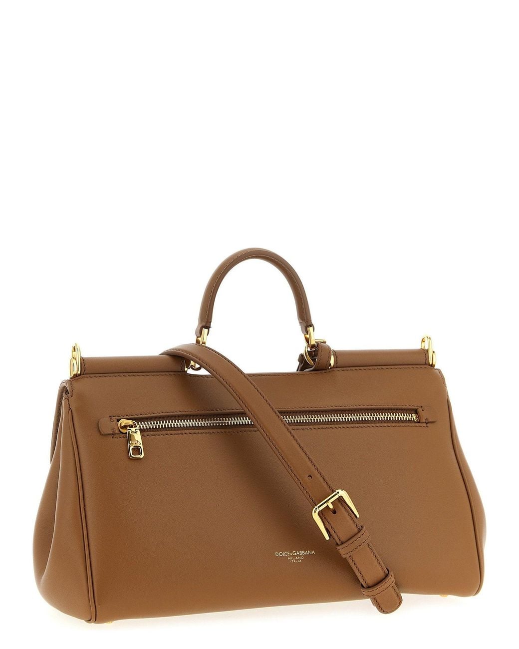 Dolce & Gabbana Brown Dolce & Gabbana My Sicily Top Handle Bag
