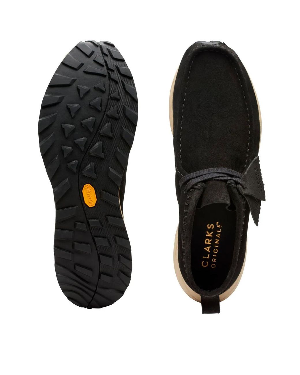Clarks Black Wallabee Eden Desert Boots Shoes for men