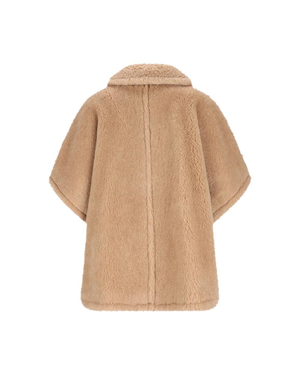Max Mara Natural Double-Breasted Teddy Jacket