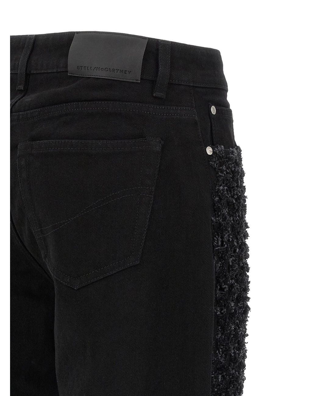 Stella McCartney Black Bouclé Jeans