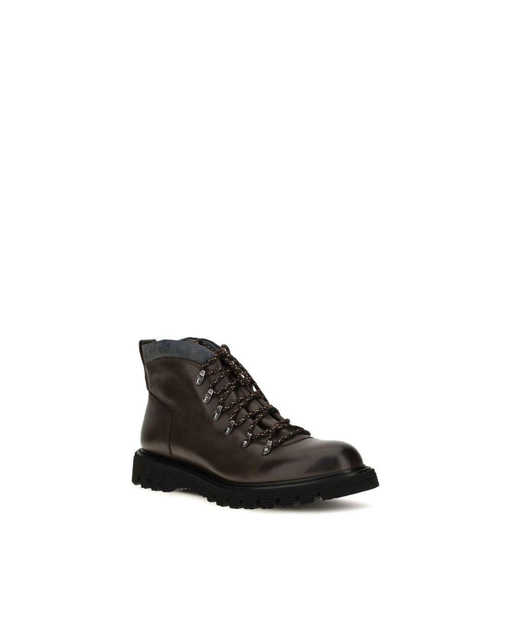 Fratelli Rossetti Black Fratelli Rossetti Calf Leather Lace-Up Boot for men