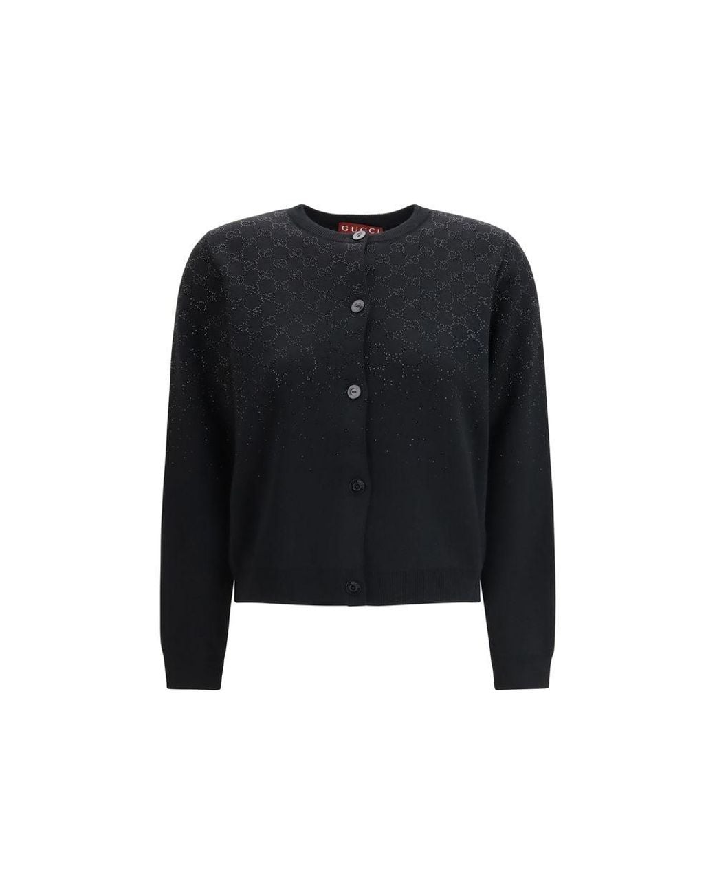 Gucci Black Wool Cardigan