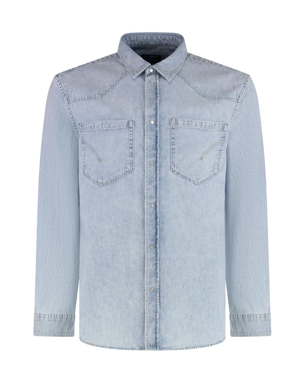Dondup Blue Shirt Cotton for men