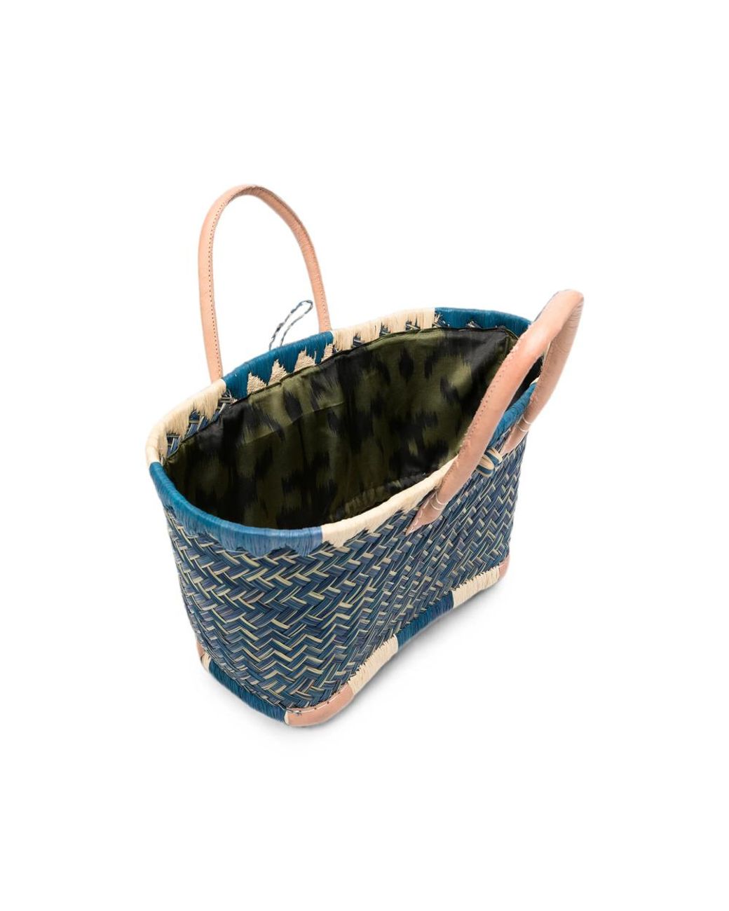 THE NINA STUDIO Blue Tote Bag Clotilde- Raffia