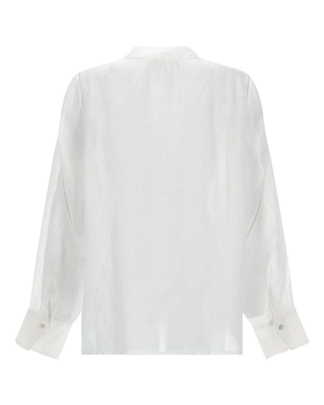 120% Lino White 120% Lino Linen Shirt