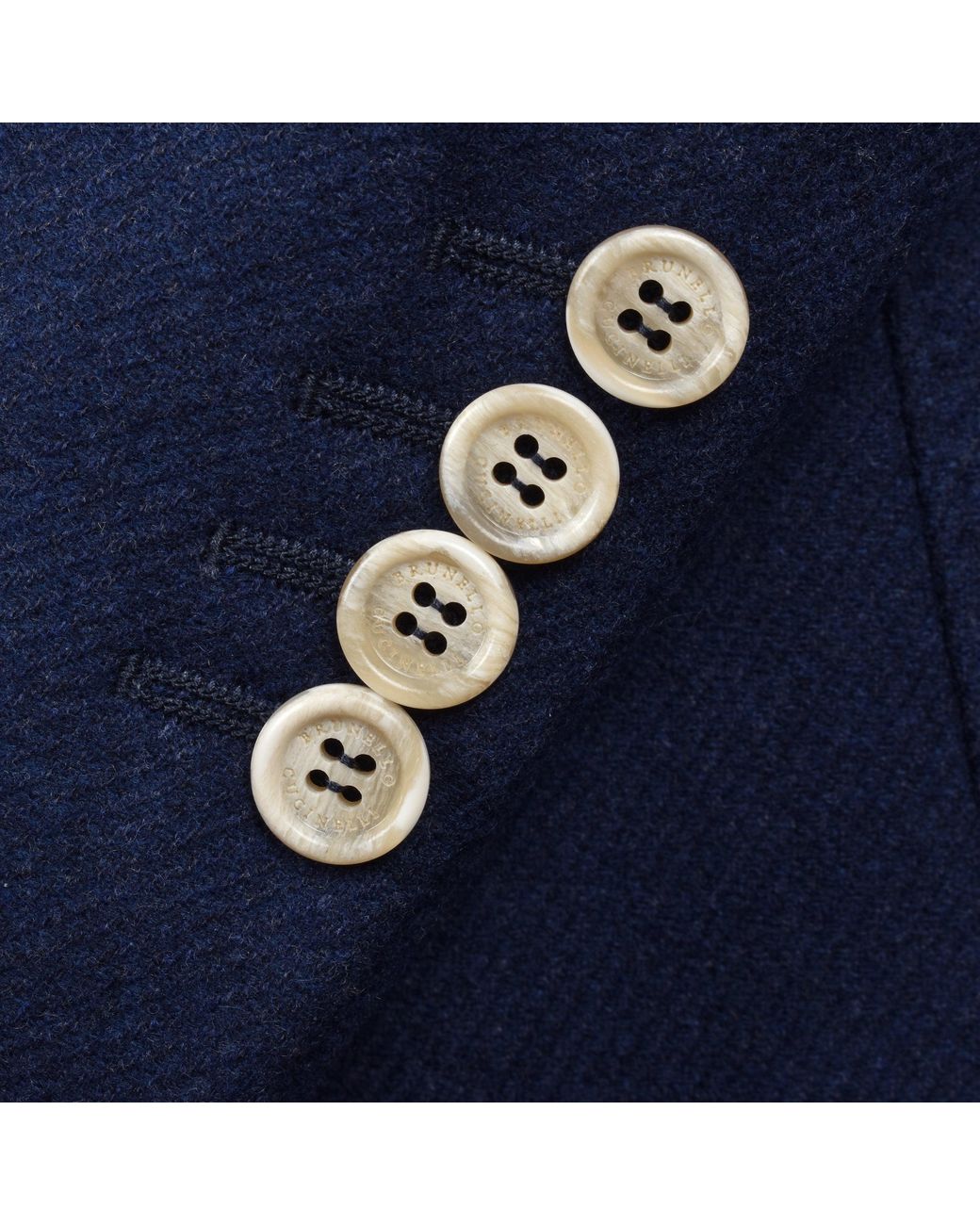 Brunello Cucinelli Blue Wool Silk Blazer Clothing for men