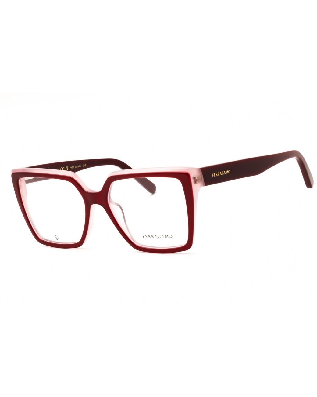 Ferragamo Black Ferragamo Sf2950N Rectangular Acetate Eyeglasses