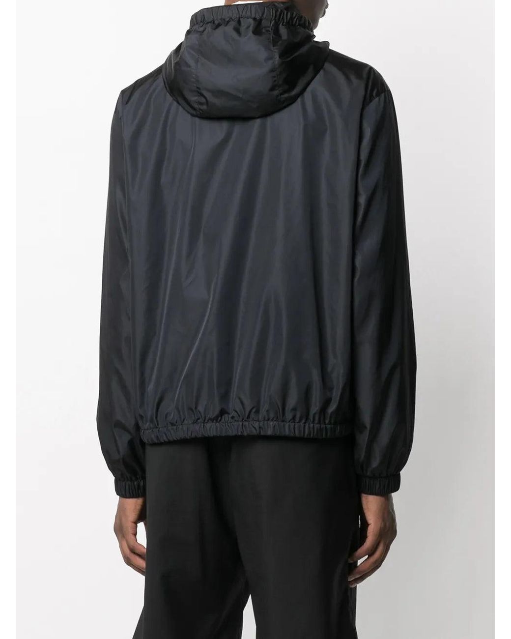 Valentino Blue Vltn Hooded Jacket Clothing for men
