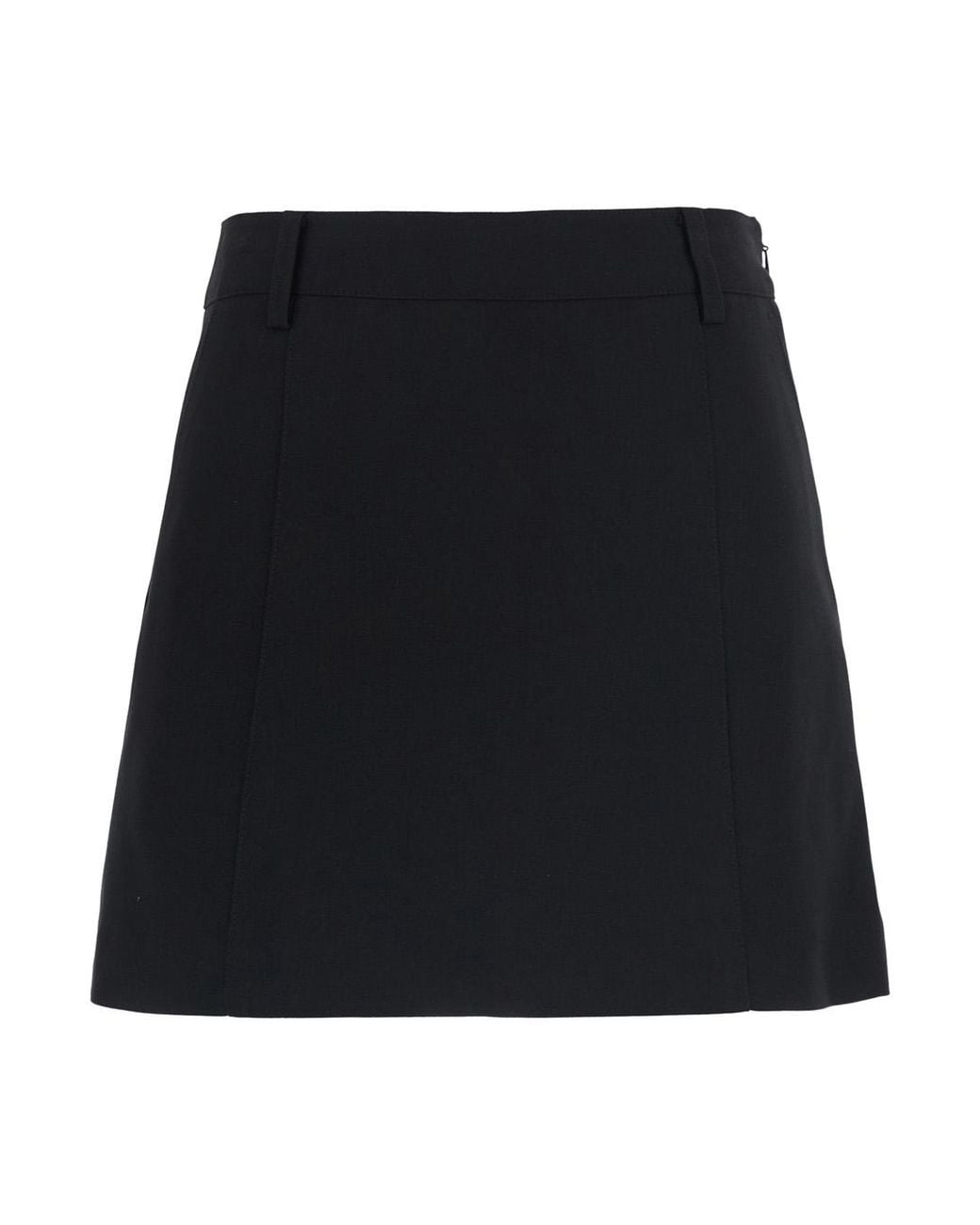 DUNST Black Mini Skirt Wool Blend Polyester