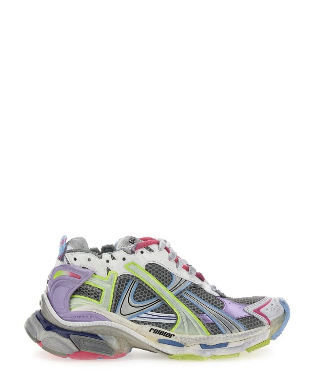 Balenciaga Gray Sneakers Runner Polyurethane Trainers
