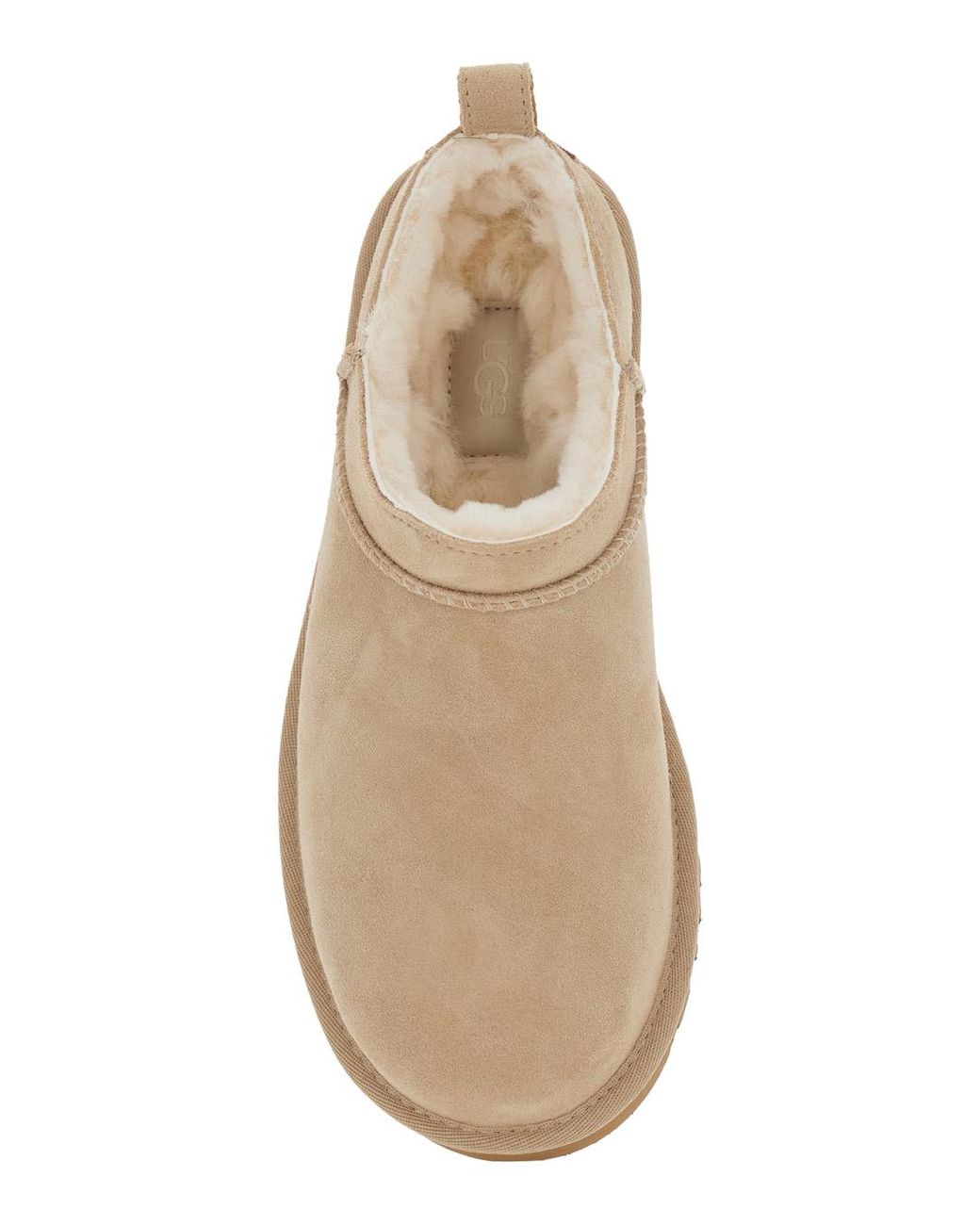 Ugg Brown Boots W Classic Micro With Minimal Design