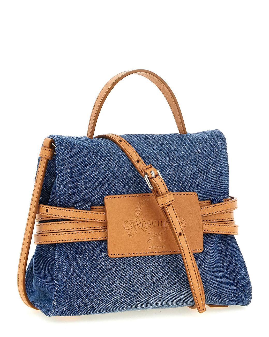 Moschino Blue 'Tie Me' Handbag