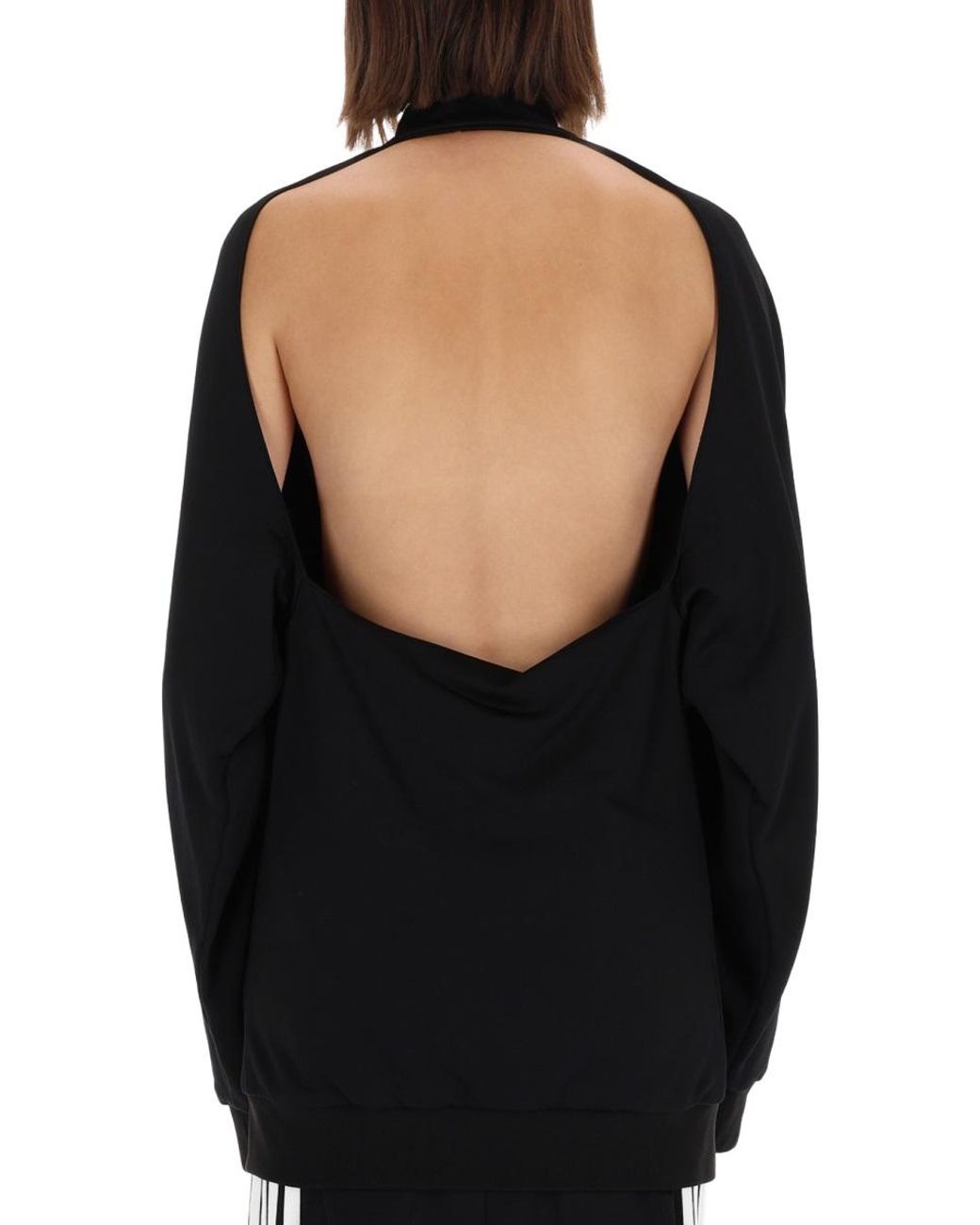 Balenciaga Black Sweatshirt With Logo — Polyamide Track Pants