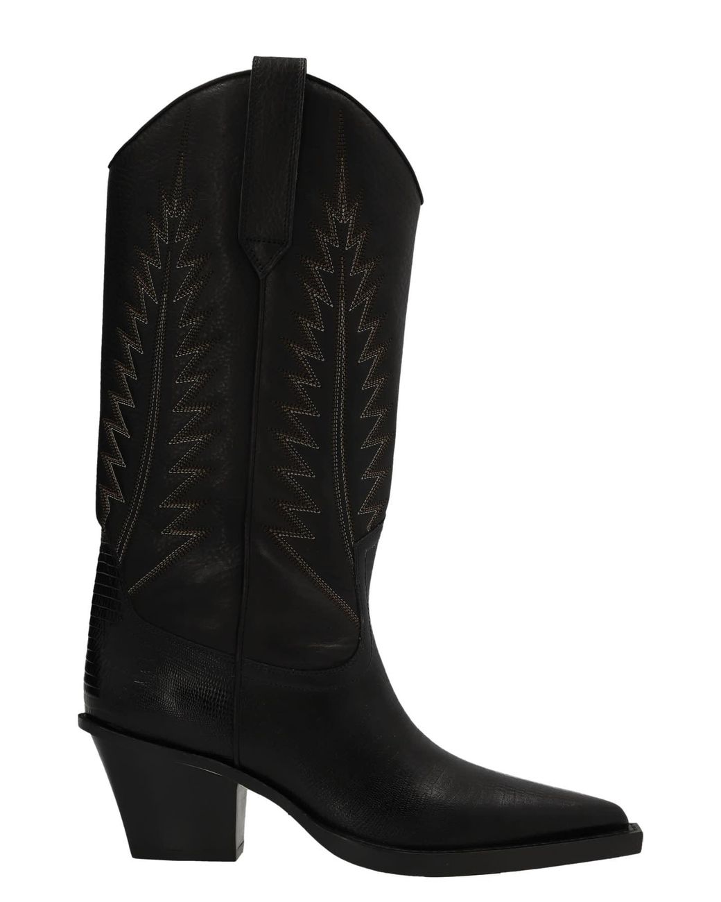 Paris Texas Rosario 60 Leather Cowboy Boots in Black | Lyst