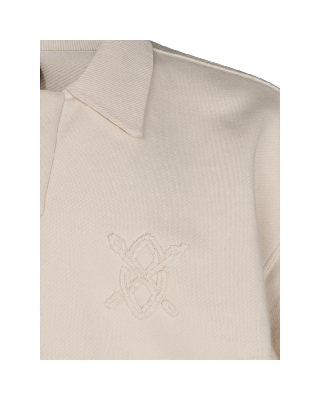 Daily Paper Natural Oversized Mobei Cotton Polo Sweatshirt Sweater for men