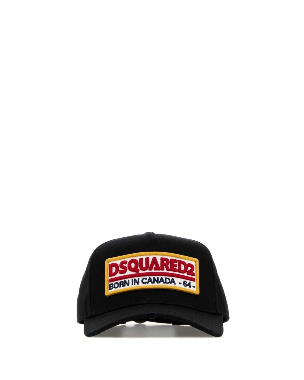 DSquared² Black Cotton Baseball Cap for men