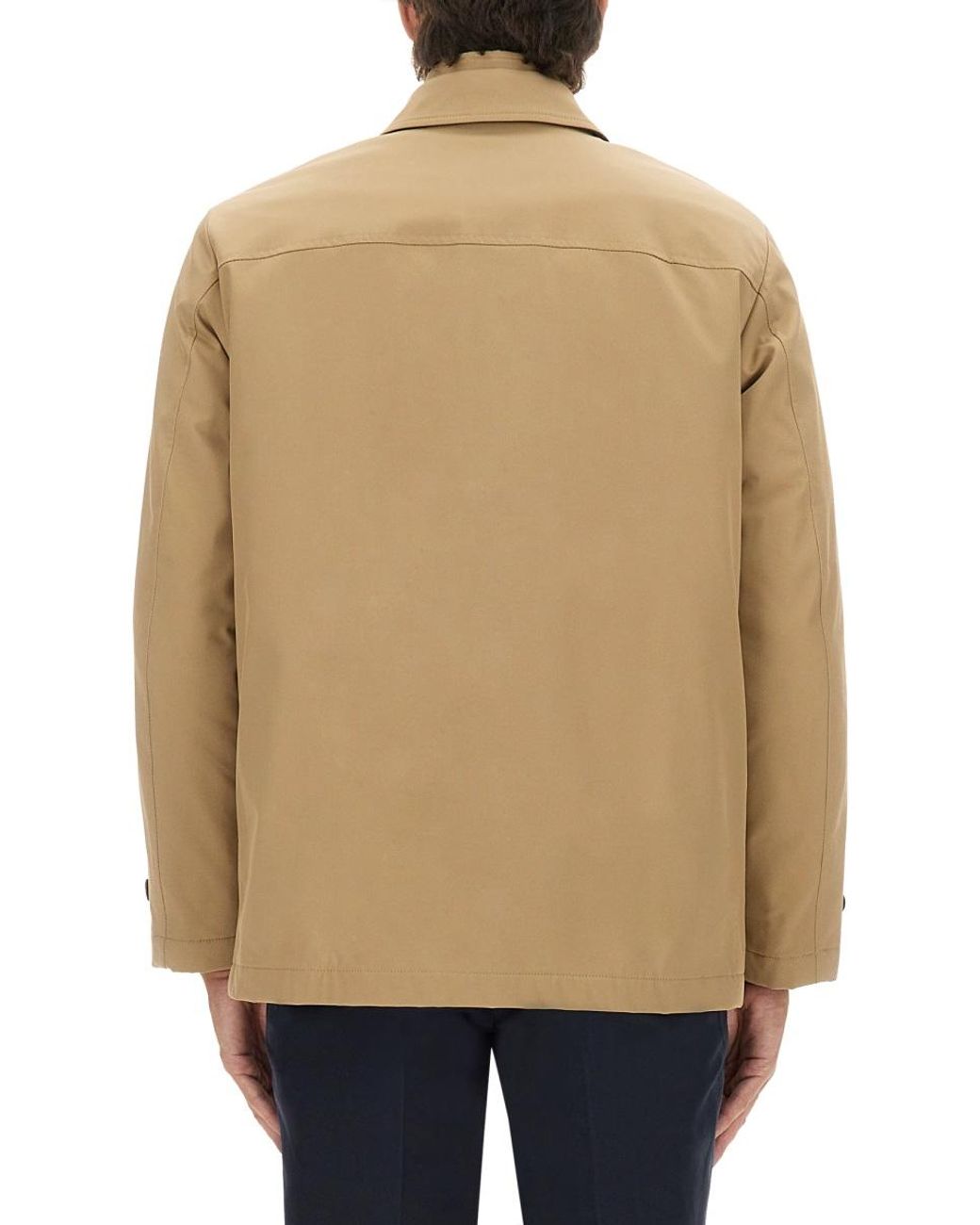 Fay Natural Double Front Jacket Polyester for men