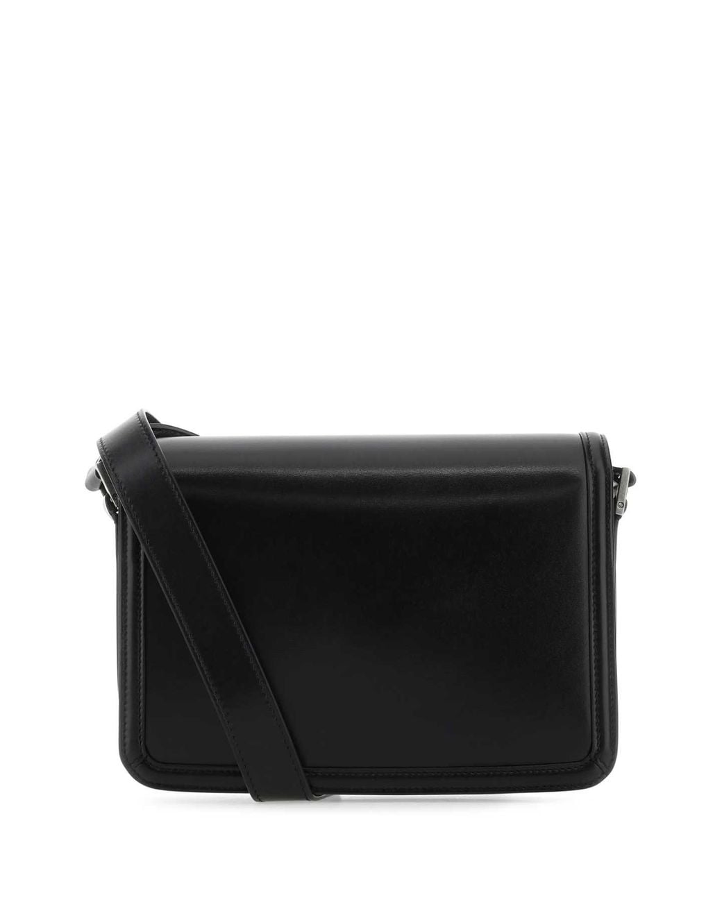 Saint Laurent Black Saint Laurent Ysl Logo Leather Shoulder Bag