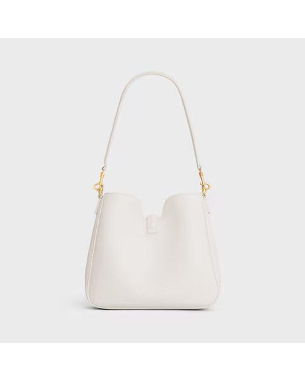 Céline White Celine Cel Shoulder Bag