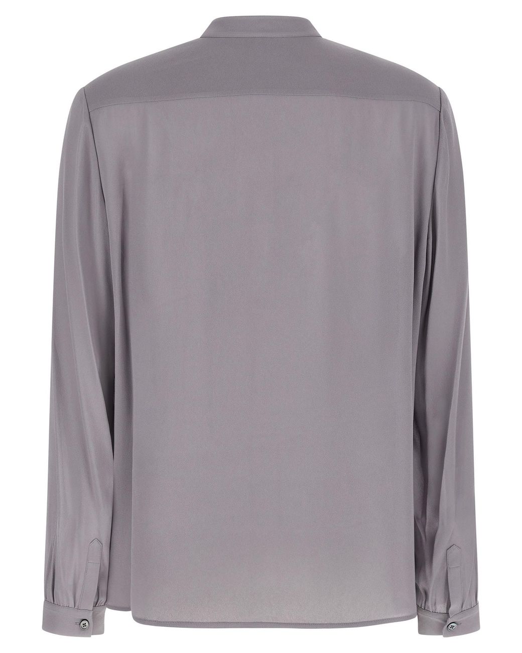 Tory Burch Gray 'Georgette Bow' Blouse