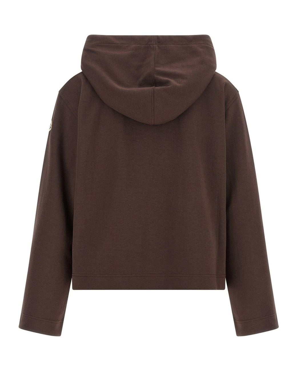 Moncler Brown Cotton-Blend Double-Knit Hoodie
