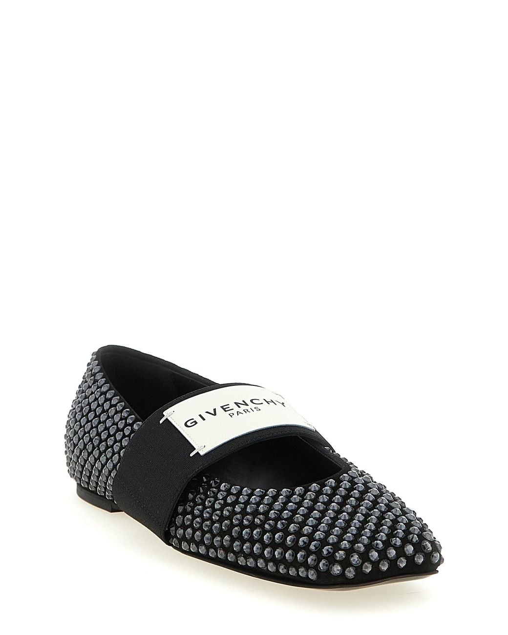 Givenchy Black Sliced Square Ballet Flat